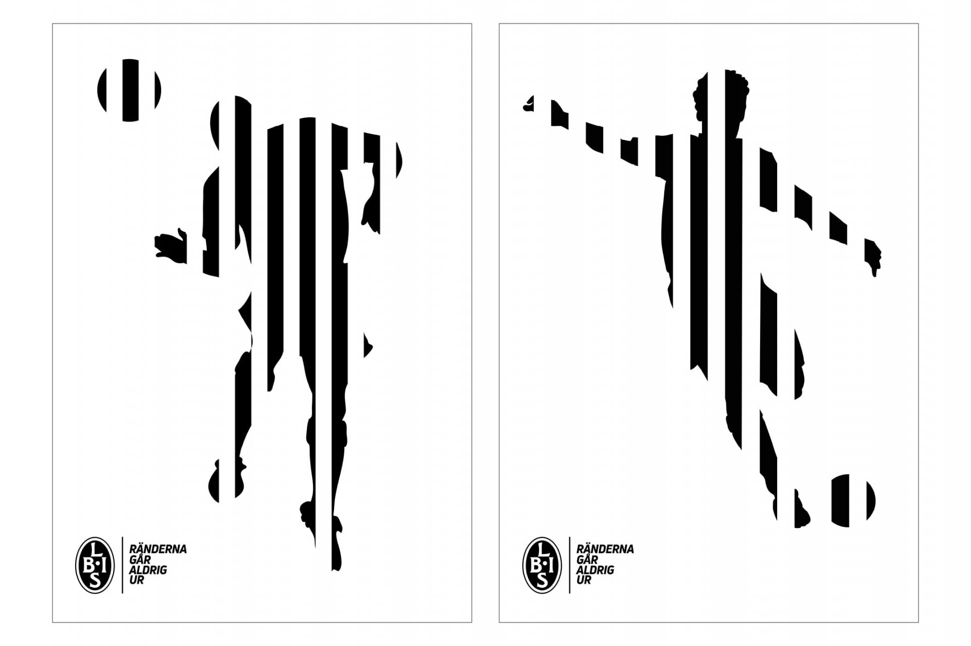 Trycksaker åt Landskrona Bois med en ny grafisk profil vitt och svart