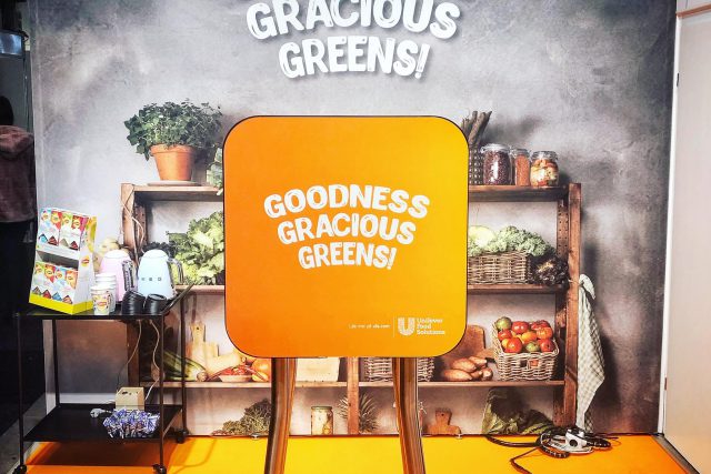 Unilever food solutions monter med tema goodness gracious greens